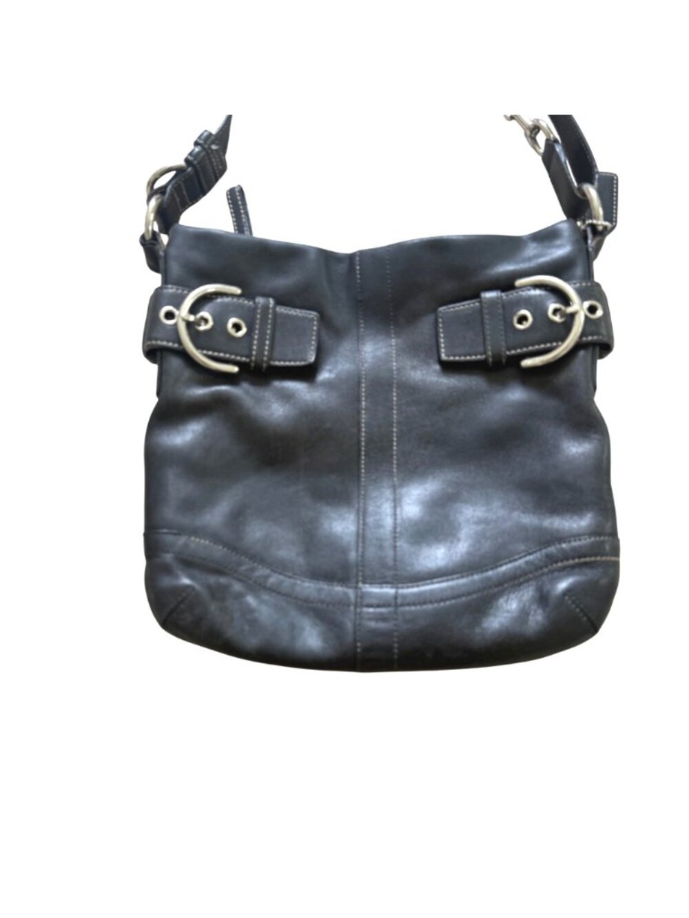 Coach Women's Soho Shoulder Bag Vintage Y2K Quiet Luxury Leather Black Crossbody - Picture 2 of 11